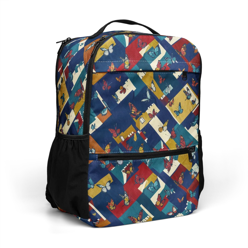 Monarch Mosaic on Utility Backpack — Right Front