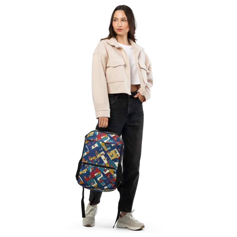 Monarch Mosaic on Utility Backpack — Front