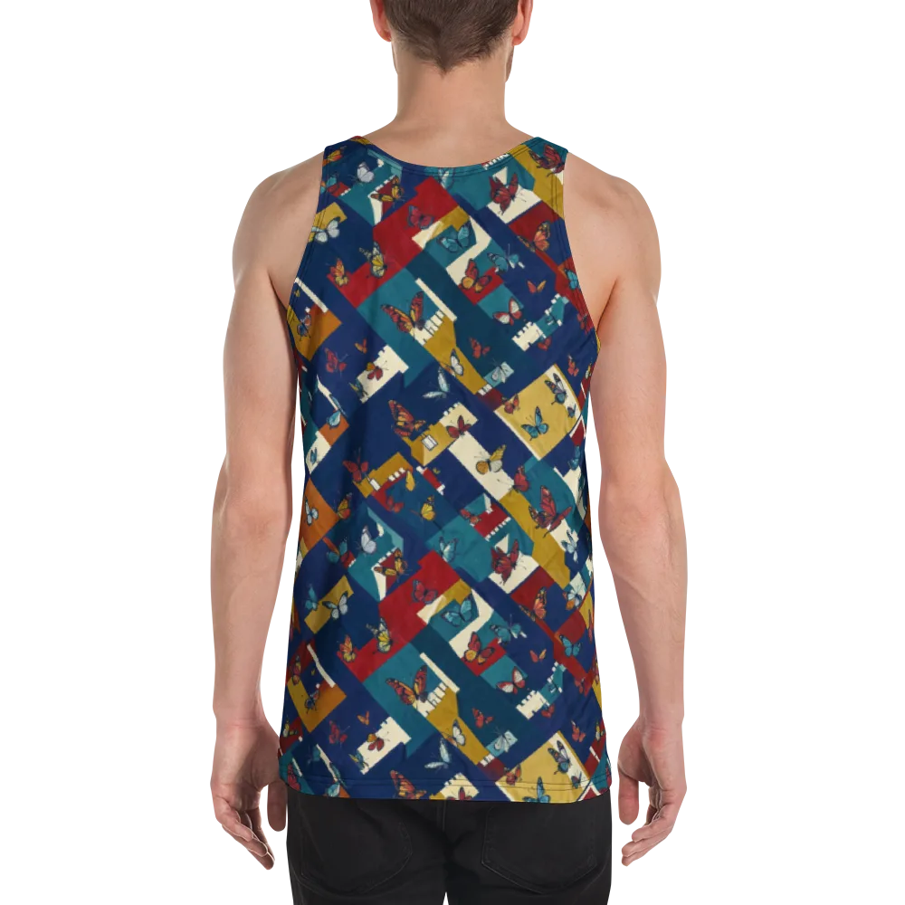 Monarch Mosaic on Men's Tank Top — Back