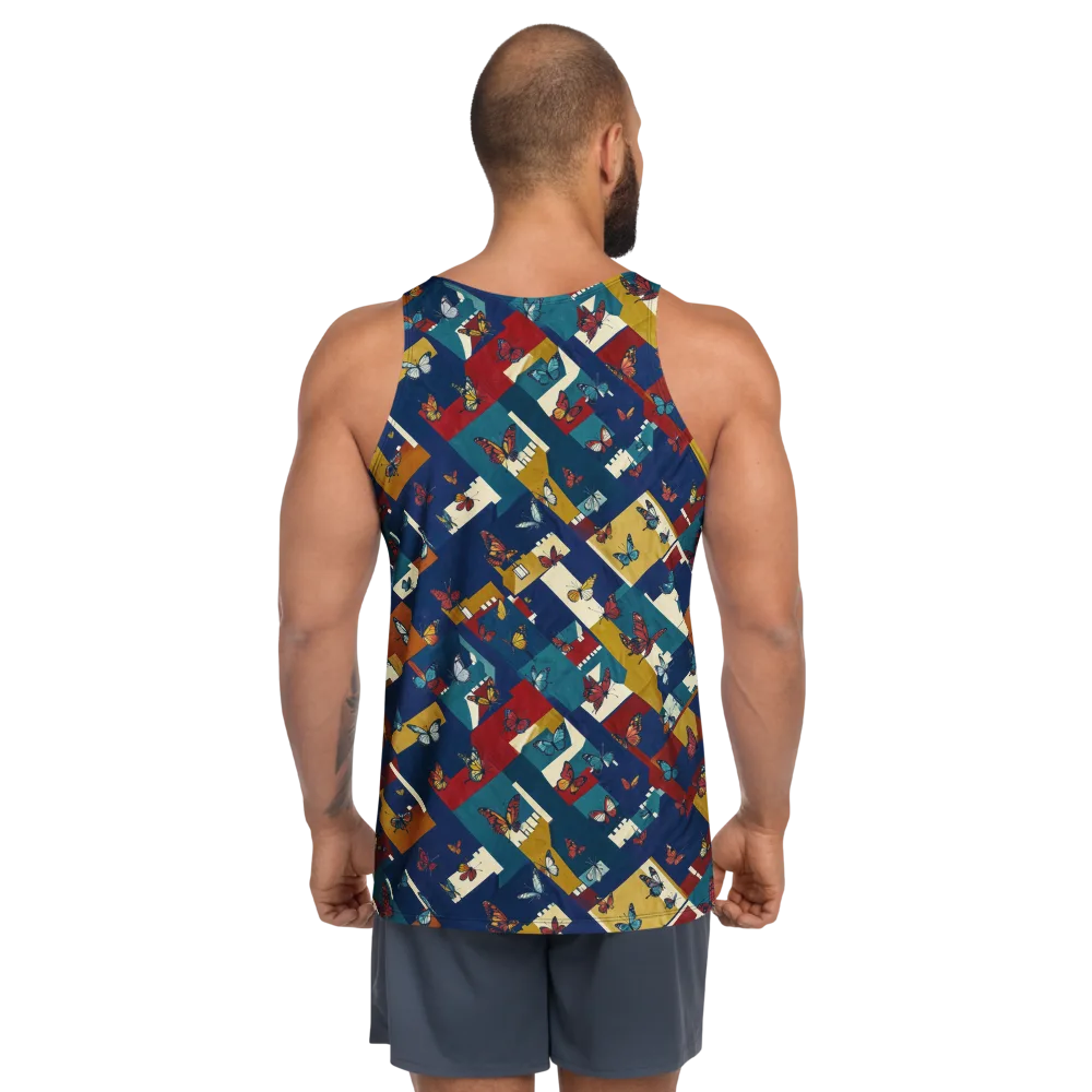Monarch Mosaic on Men's Tank Top — Back