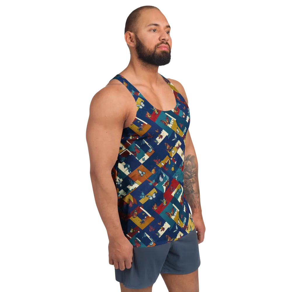 Monarch Mosaic on Men's Tank Top — Right Front