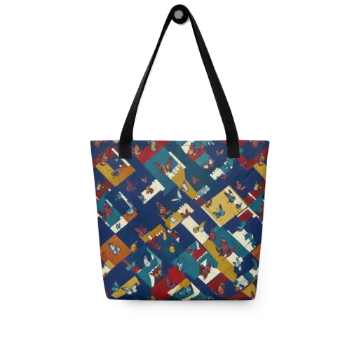 Monarch Mosaic on a Tote Bag