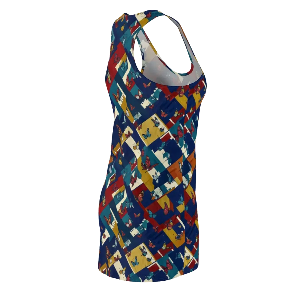 Monarch Mosaic on Racerback Dress — Back Side