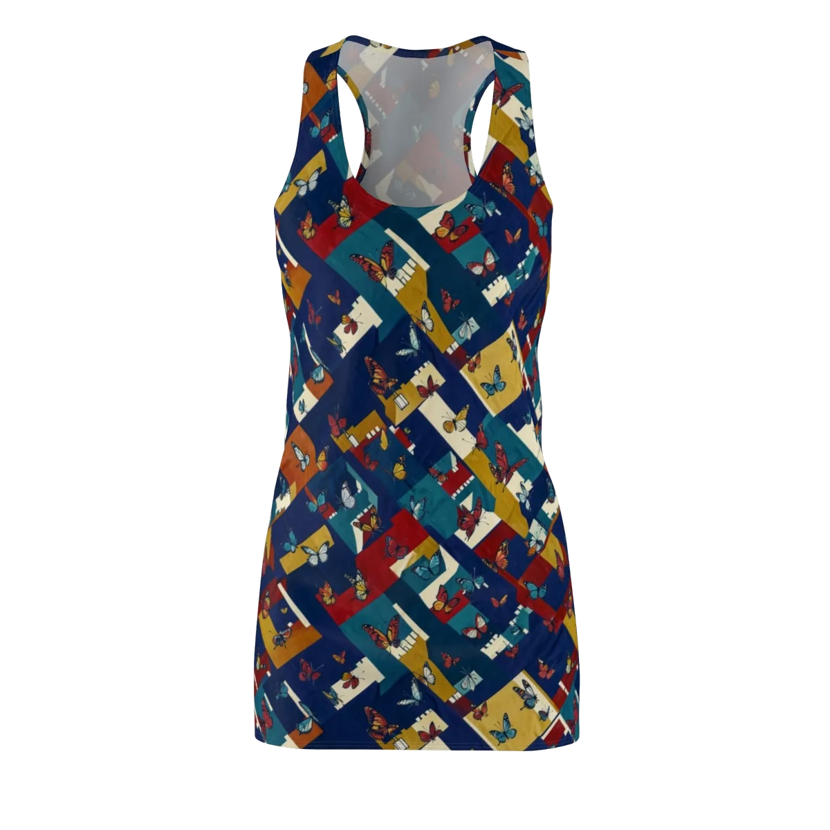Monarch Mosaic on Racerback Dress — Front