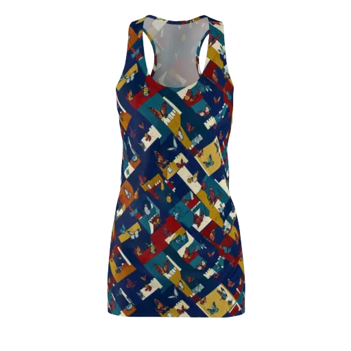 Monarch Mosaic on a Racerback Dress