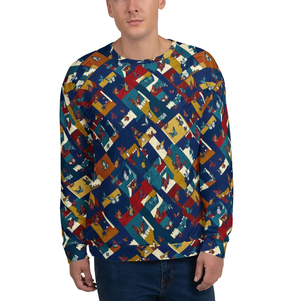 Monarch Mosaic on Sweatshirt — Front