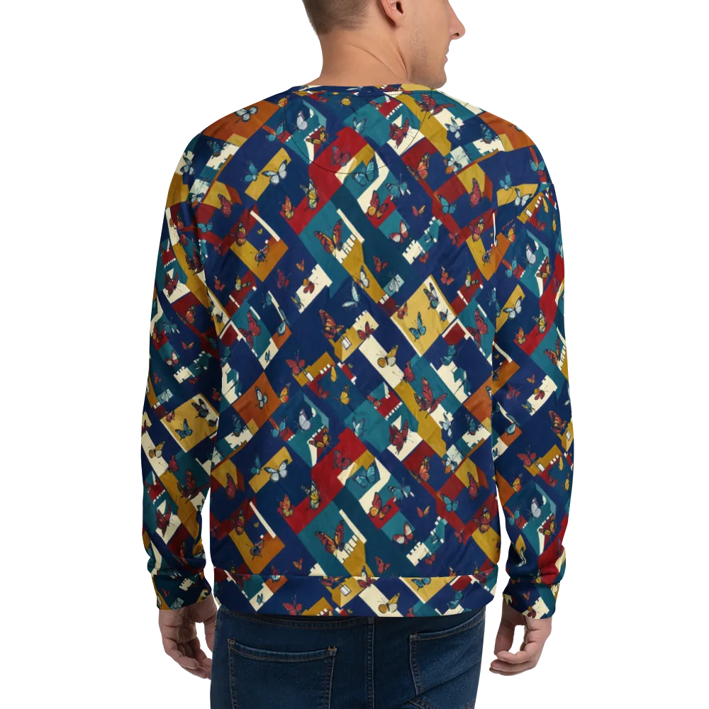 Monarch Mosaic on Sweatshirt — Back