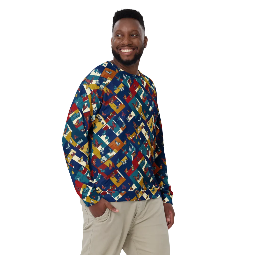 Monarch Mosaic on Sweatshirt — Front