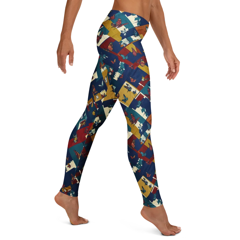 Monarch Mosaic on Leggings — Right