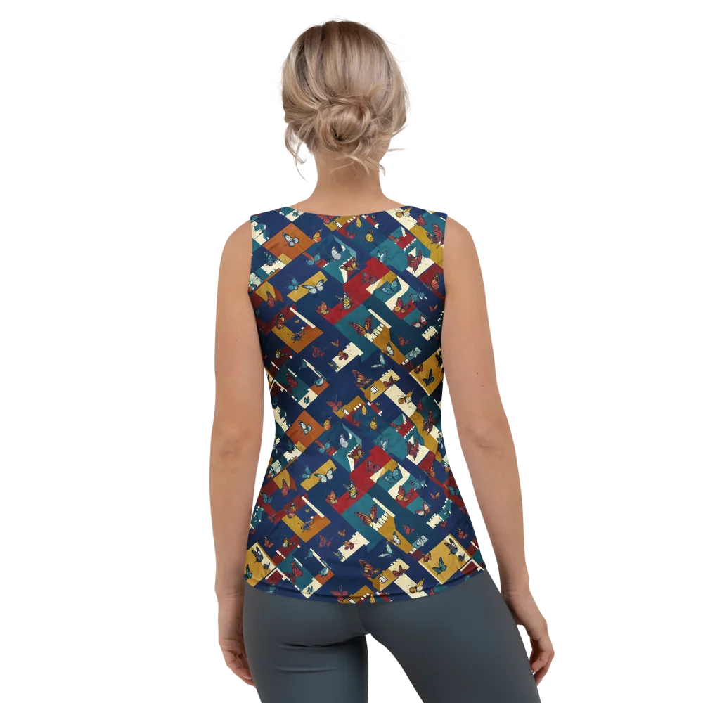 Monarch Mosaic on Women's Tank Top — Back