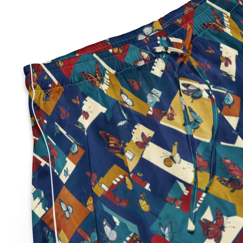 Monarch Mosaic on Women's Pajama Shorts — Product details