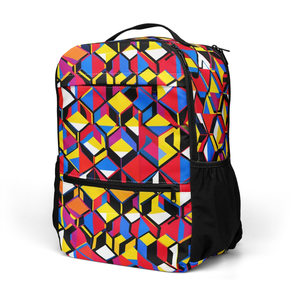 Primary Cubes on Utility Backpack — Left Front