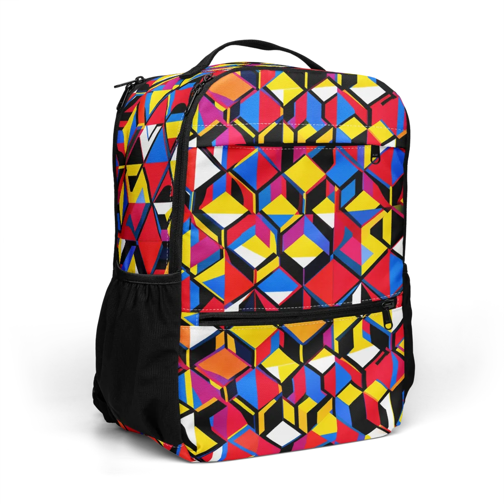 Primary Cubes on Utility Backpack — Right Front