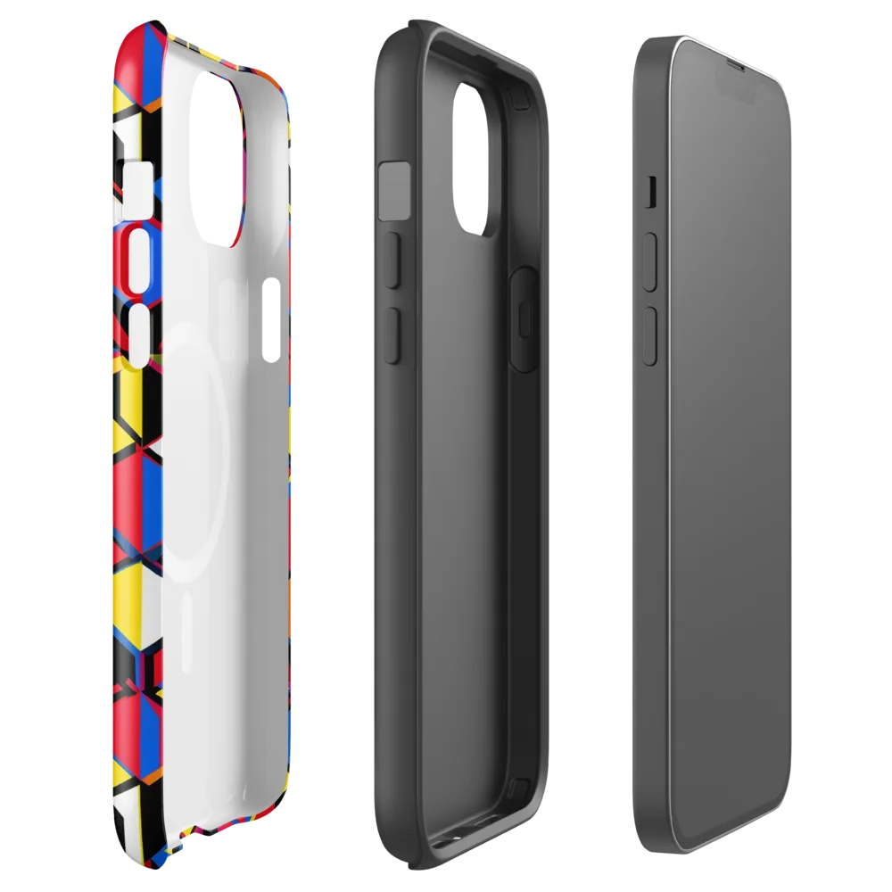 Primary Cubes on MagSafe Tough Case for iPhone® — Front