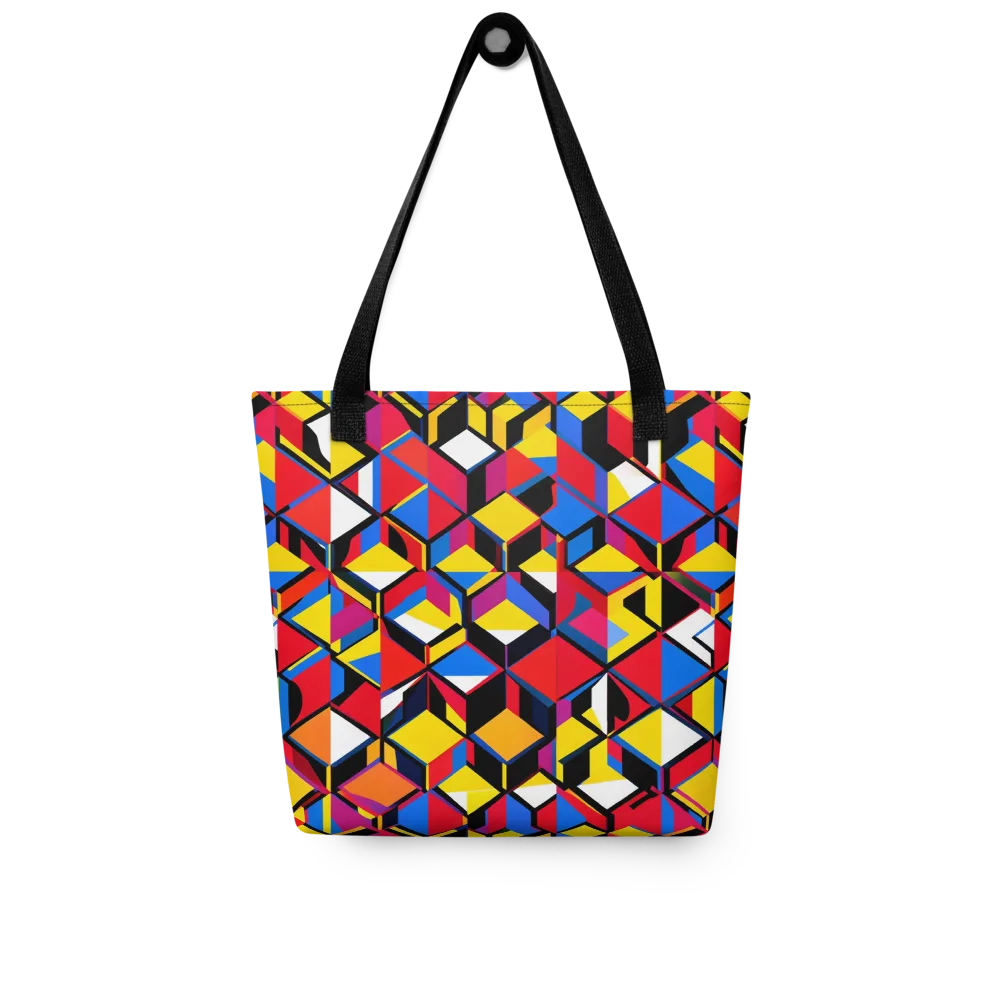 Primary Cubes on Tote Bag — Front