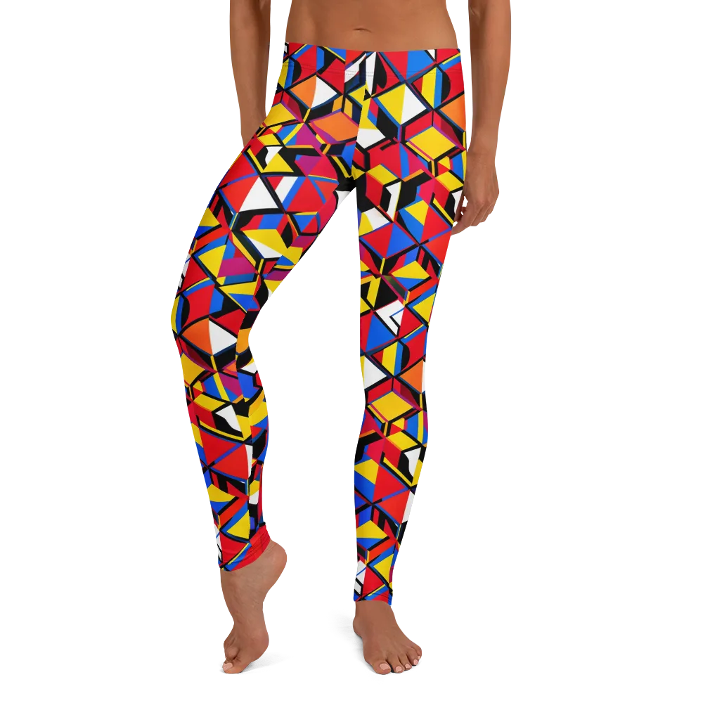 Primary Cubes on Leggings — Front