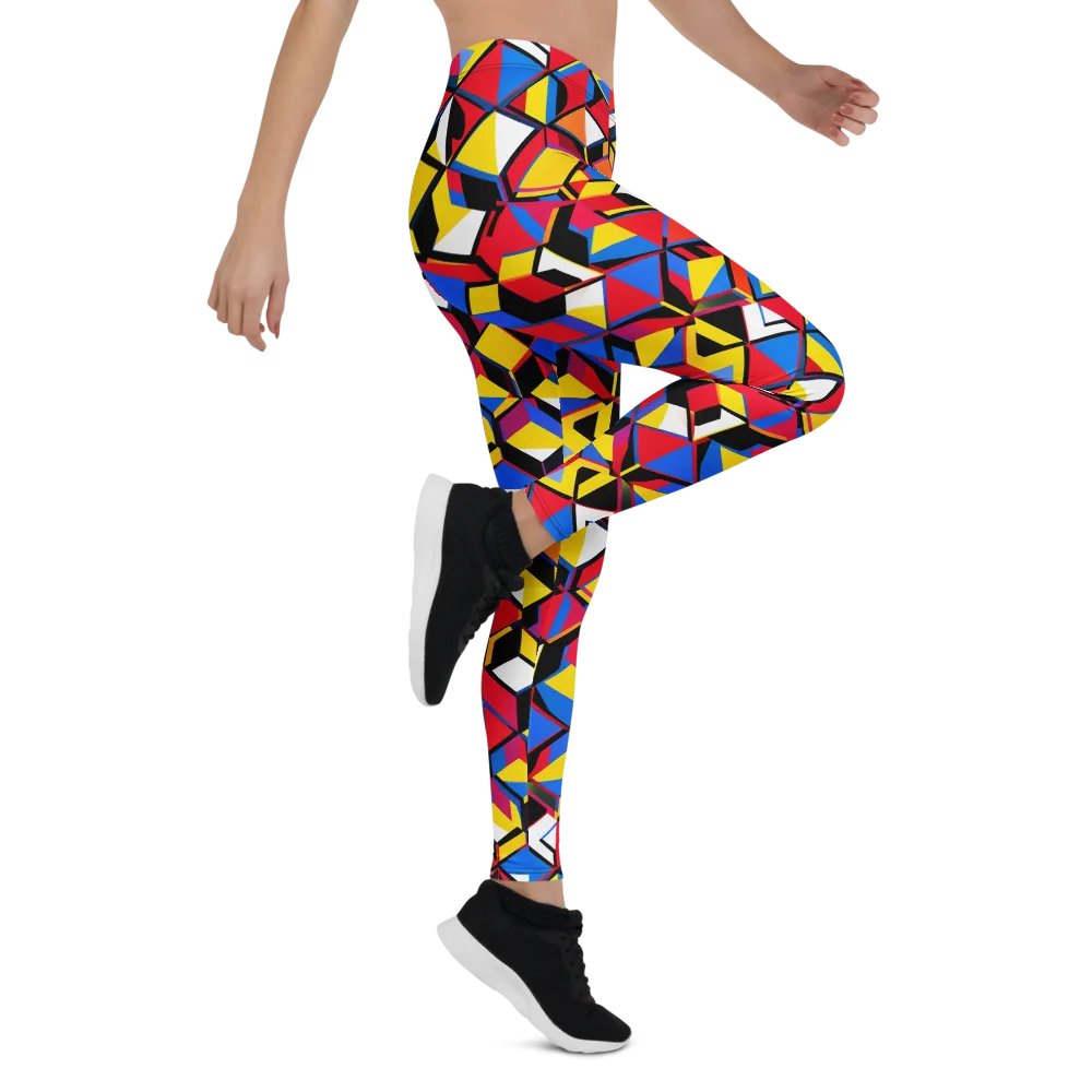 Primary Cubes on Leggings — Right