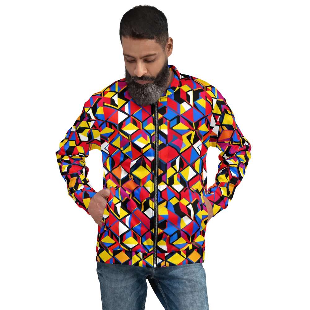 Primary Cubes on Bomber Jacket — Front