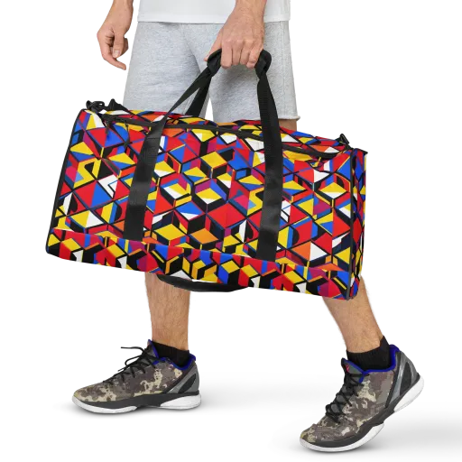 Primary Cubes on a Duffle Bag