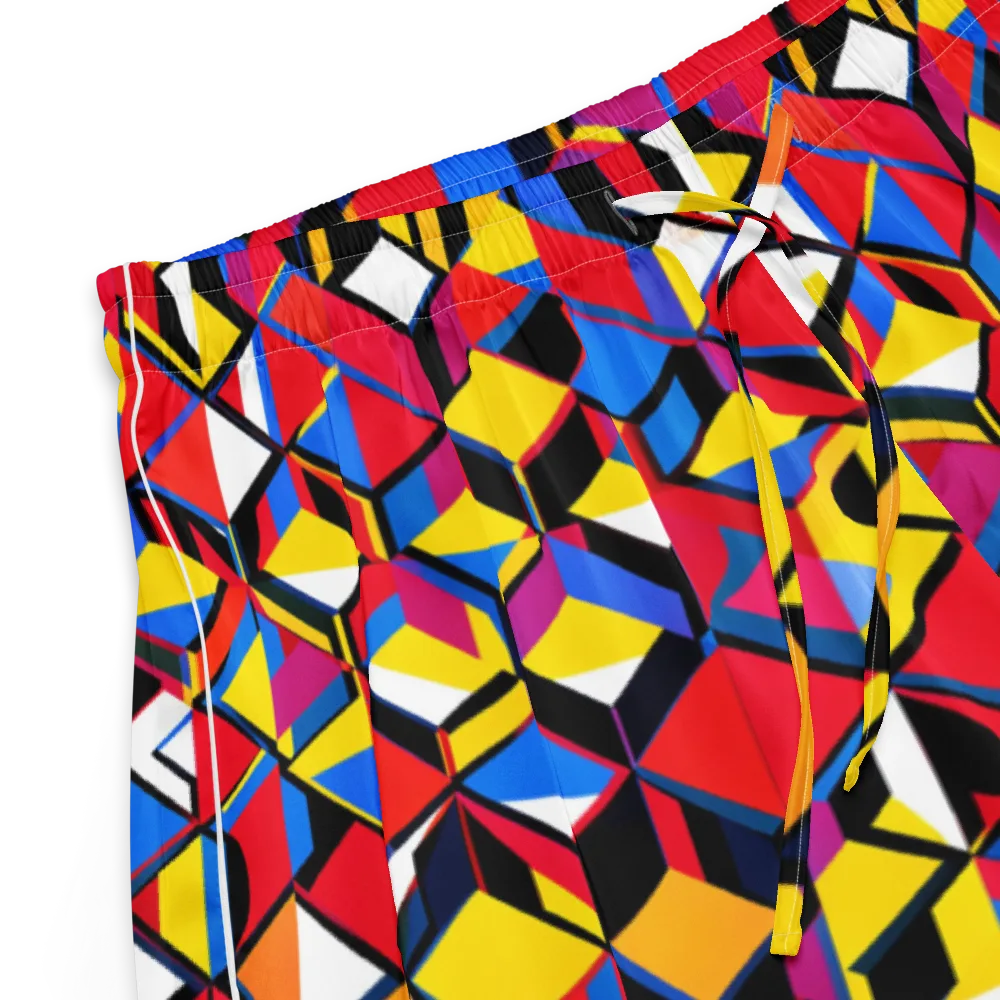 Primary Cubes on Women's Pajama Shorts — Product details