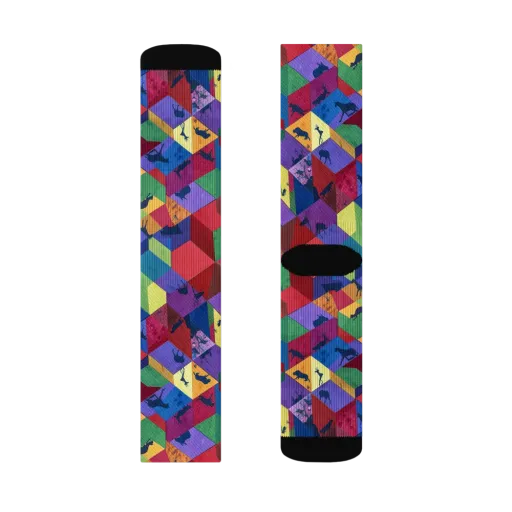 Prismatic Safari on a Socks