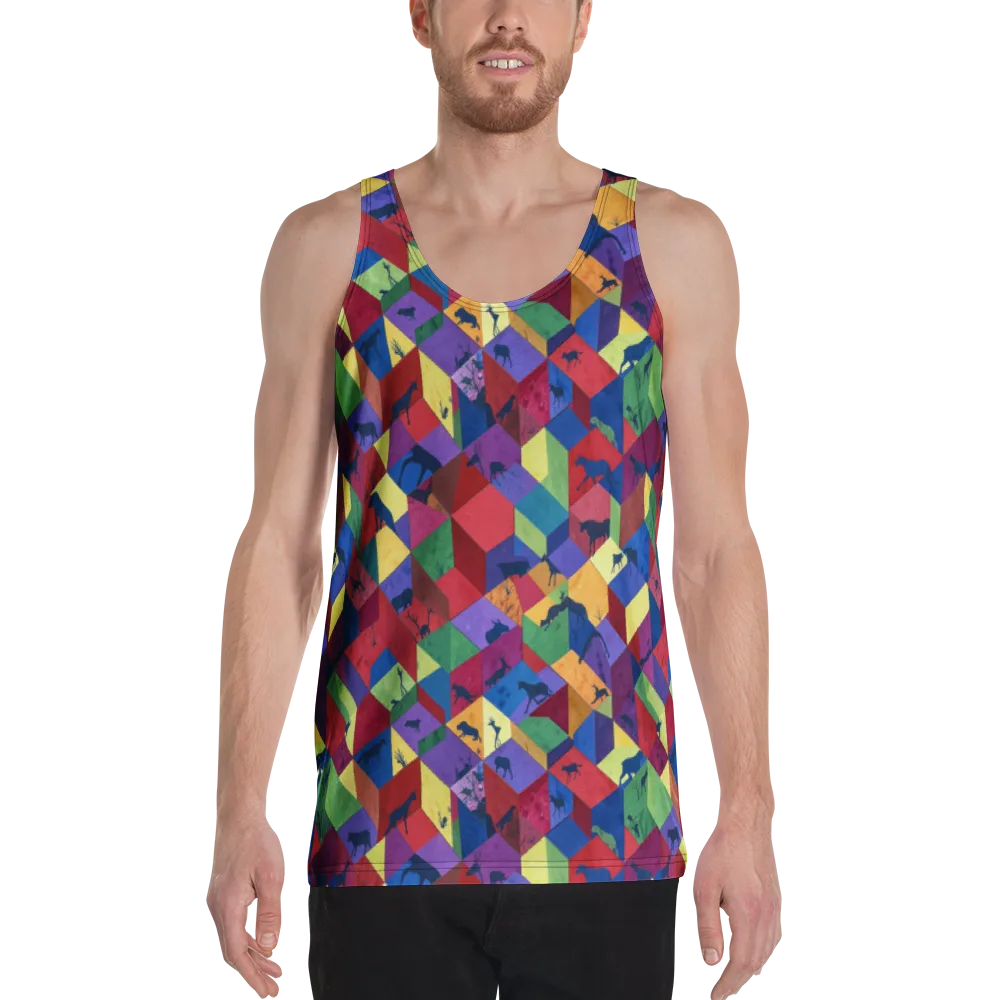 Prismatic Safari on Men's Tank Top — Front