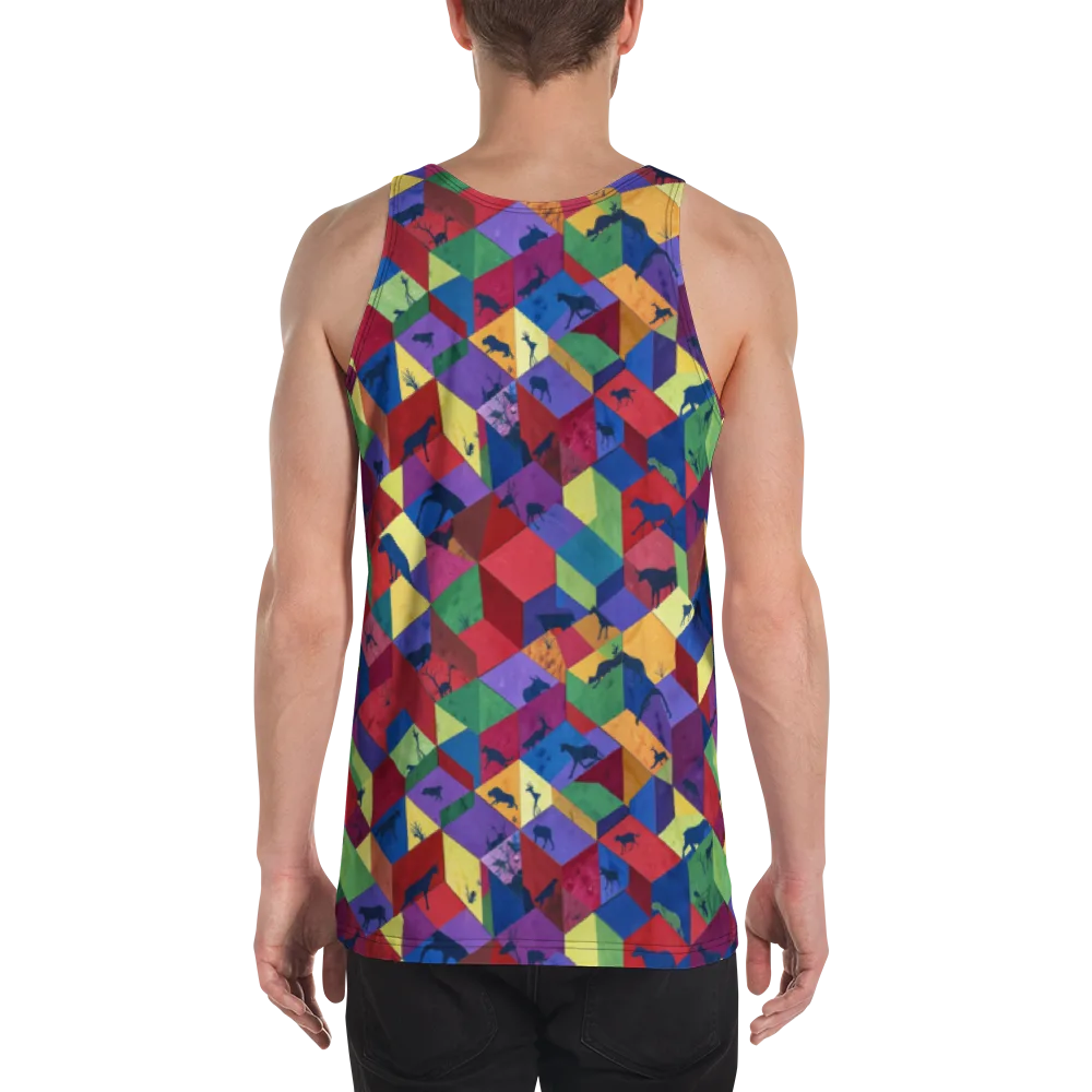 Prismatic Safari on Men's Tank Top — Back