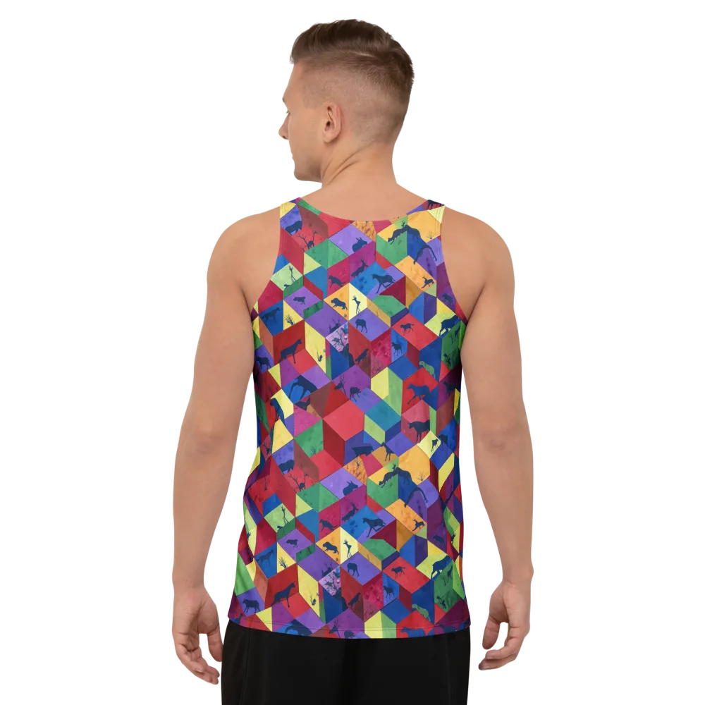 Prismatic Safari on Men's Tank Top — Back