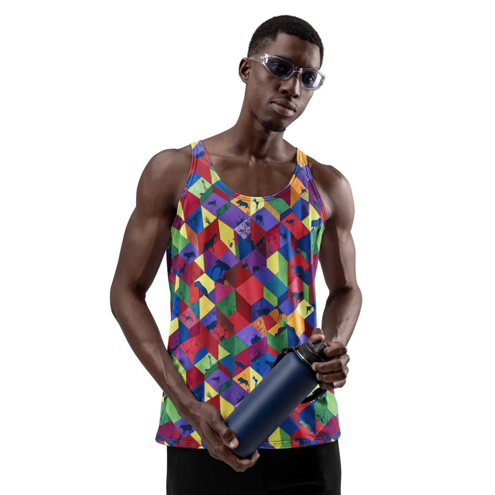 Prismatic Safari on Men's Tank Top — Front