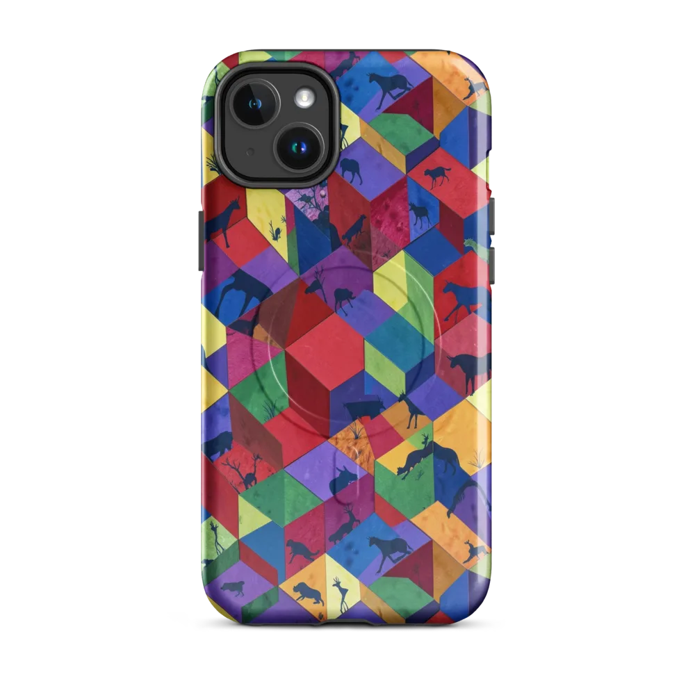 Prismatic Safari on MagSafe Tough Case for iPhone® — Front