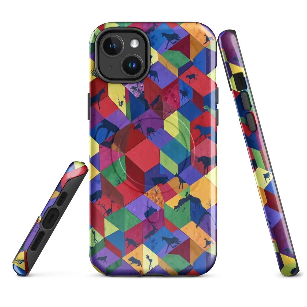 Prismatic Safari on MagSafe Tough Case for iPhone® — Front