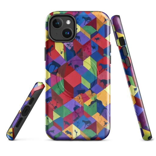 Prismatic Safari on a MagSafe Tough Case for iPhone®