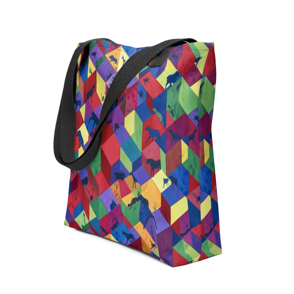 Prismatic Safari on Tote Bag — Front