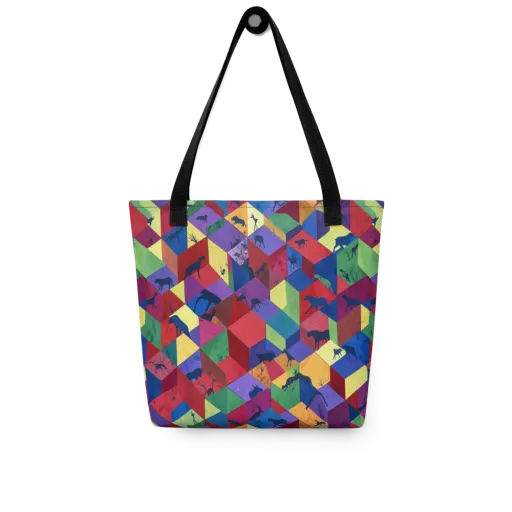 Prismatic Safari on a Tote Bag