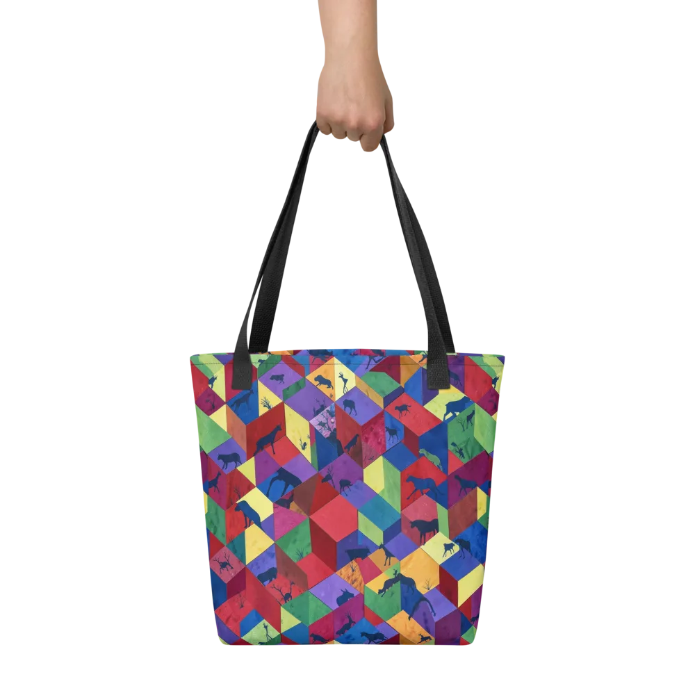 Prismatic Safari on Tote Bag — Front