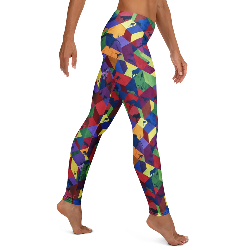 Prismatic Safari on Leggings — Right