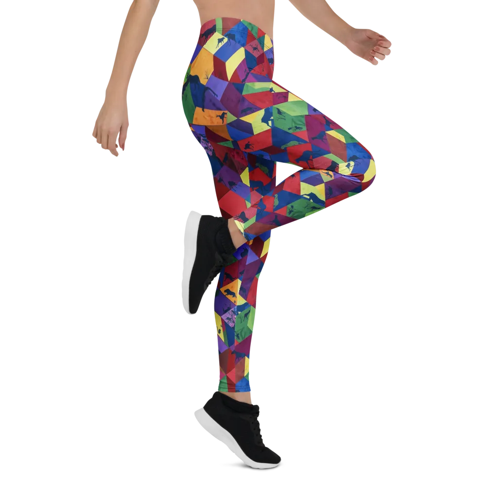 Prismatic Safari on Leggings — Right