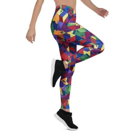 Prismatic Safari on a Leggings