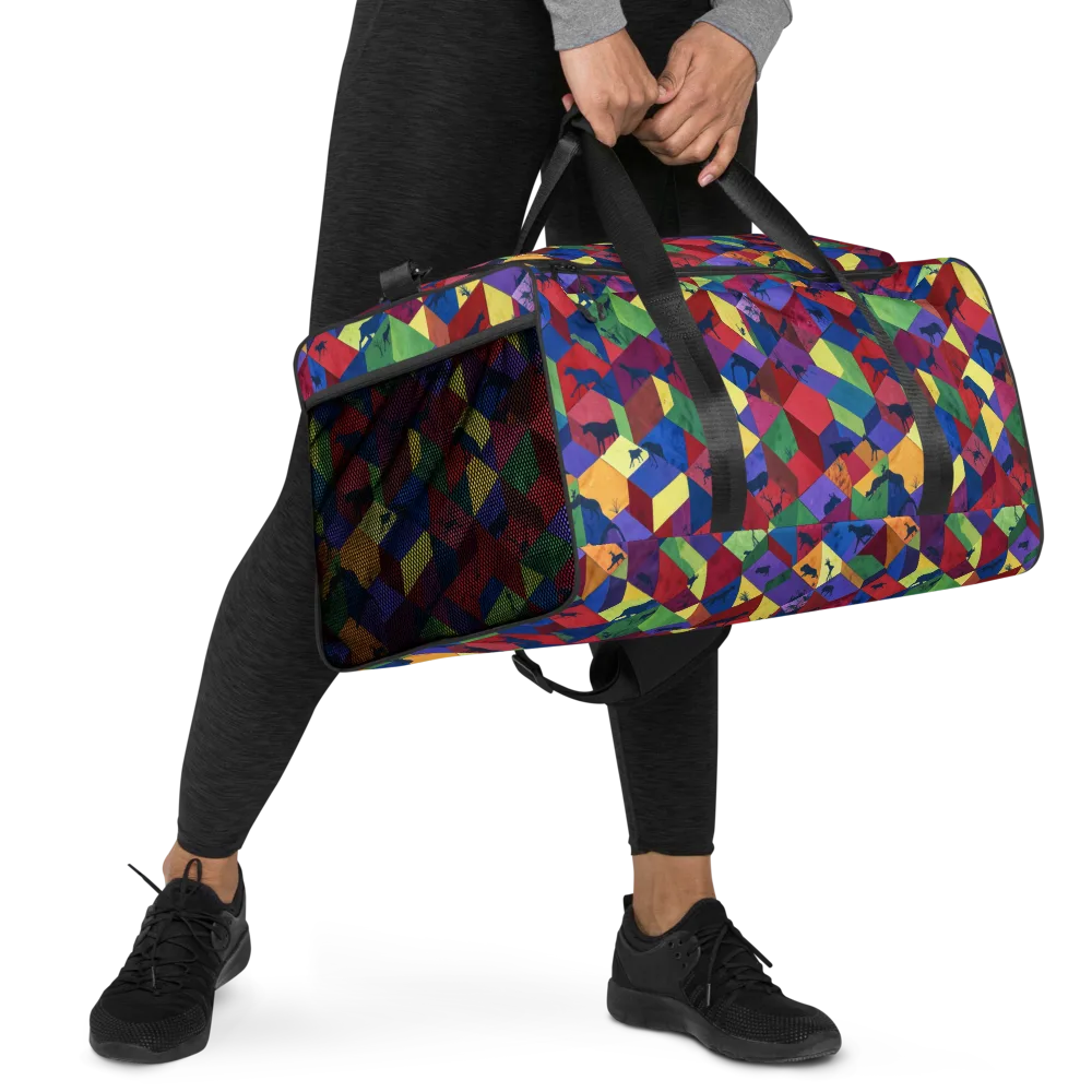 Prismatic Safari on Duffle Bag — Right Front