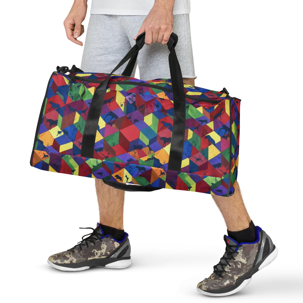 Prismatic Safari on Duffle Bag — Front