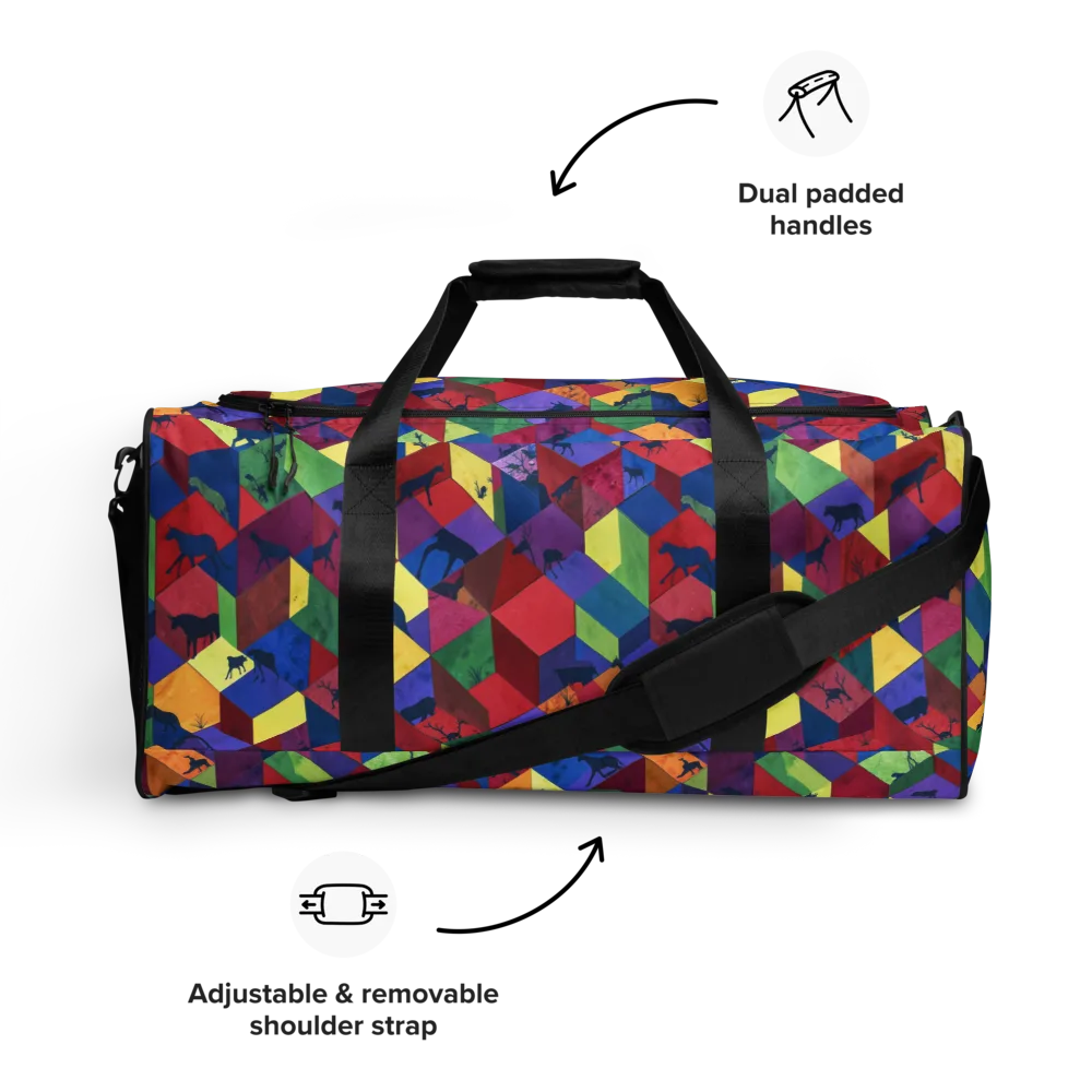 Prismatic Safari on Duffle Bag — Front