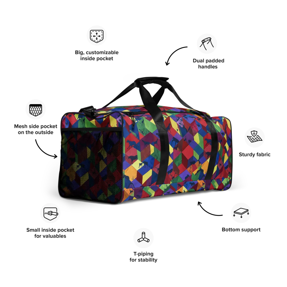 Prismatic Safari on Duffle Bag — Right Front