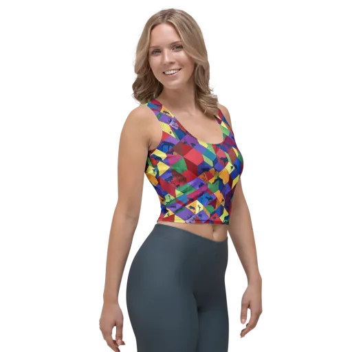 Prismatic Safari on a Crop Top
