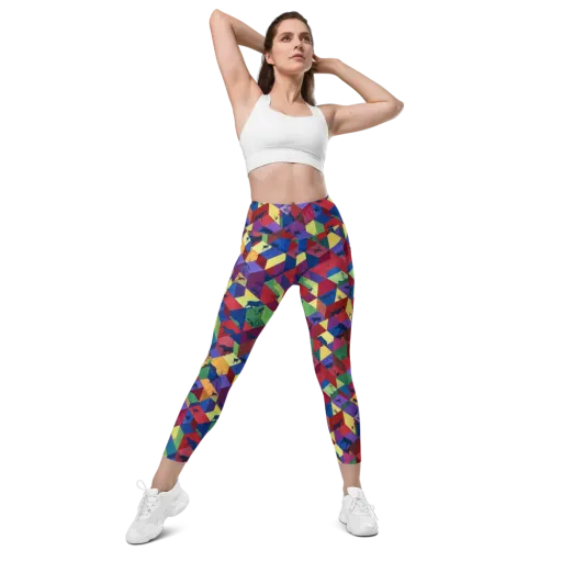 Prismatic Safari on a Leggings with Pockets