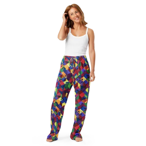 Prismatic Safari on a Women's Pajama Pants