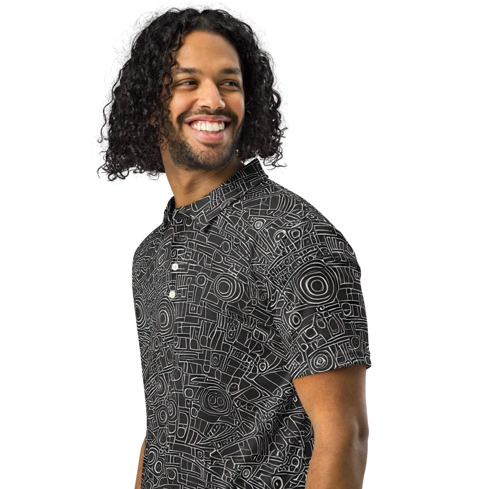 Blackline Mechanism on Men's Slim Fit Polo Shirt — Left Front