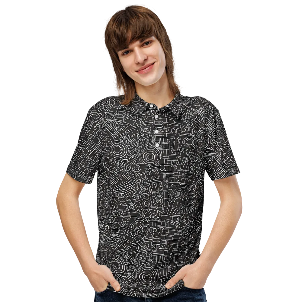 Blackline Mechanism on Men's Slim Fit Polo Shirt — Front