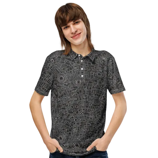 Blackline Mechanism on a Men's Slim Fit Polo Shirt