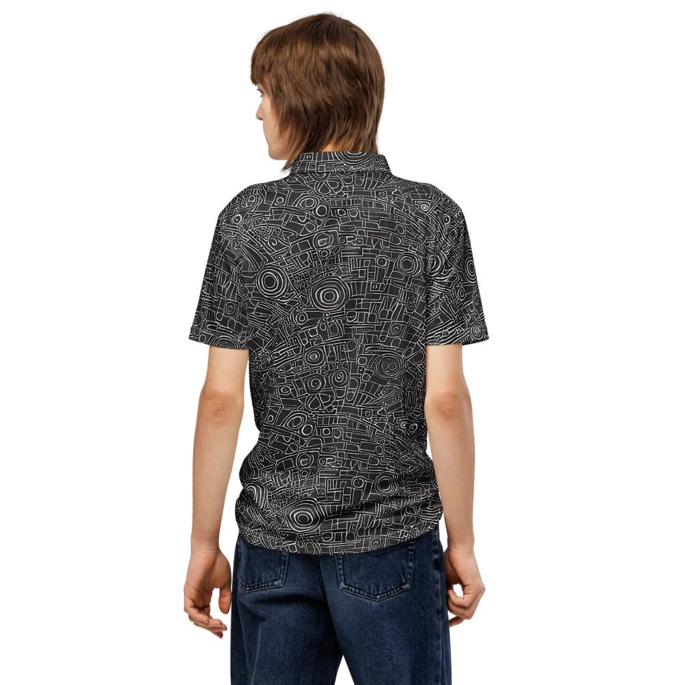 Blackline Mechanism on Men's Slim Fit Polo Shirt — Back