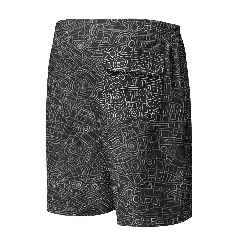 Blackline Mechanism on Men's Board Shorts — Back